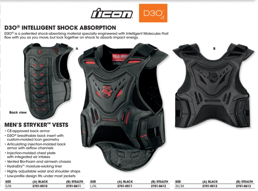 Icon Male Field Armor Stryker Chest Protector