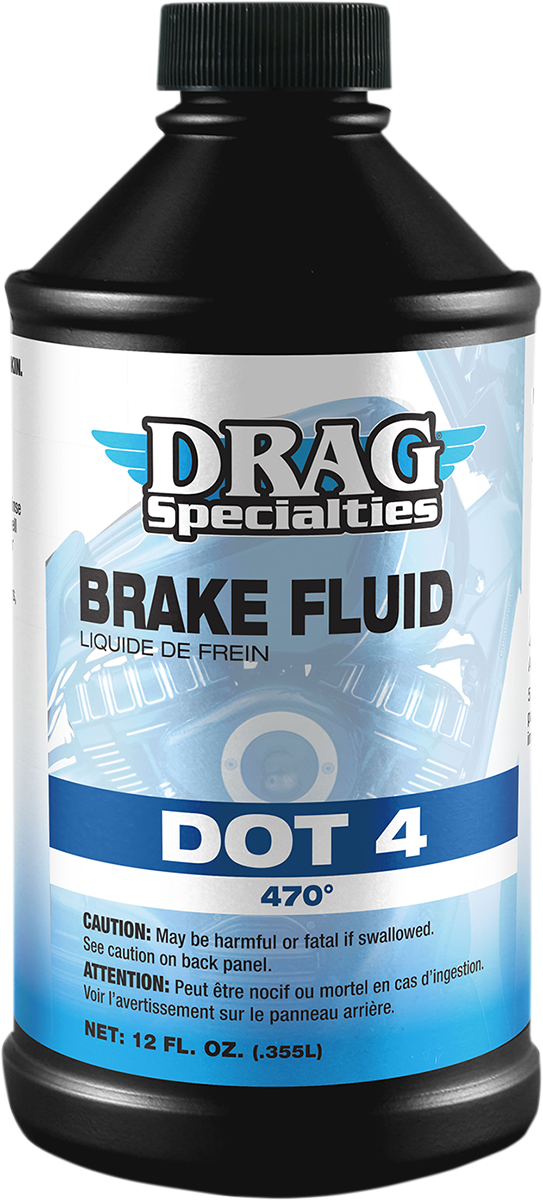 DRAG SPECIALTIES OIL DOT 4 BRAKE FLUID 12 U.S. FL OZ. 3703-0057