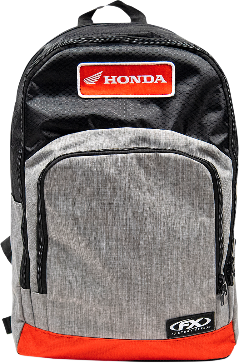 FACTORY EFFEX HONDA STANDARD BACKPACK BLACK/GRAY/RED 3517-0473