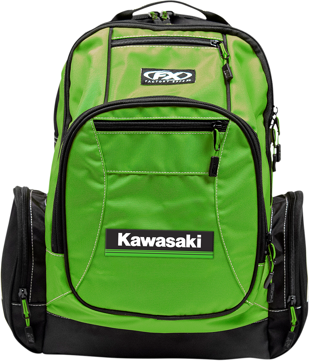 FACTORY EFFEX KAWASAKI PREMIUM BACKPACK GREEN 3517-0471