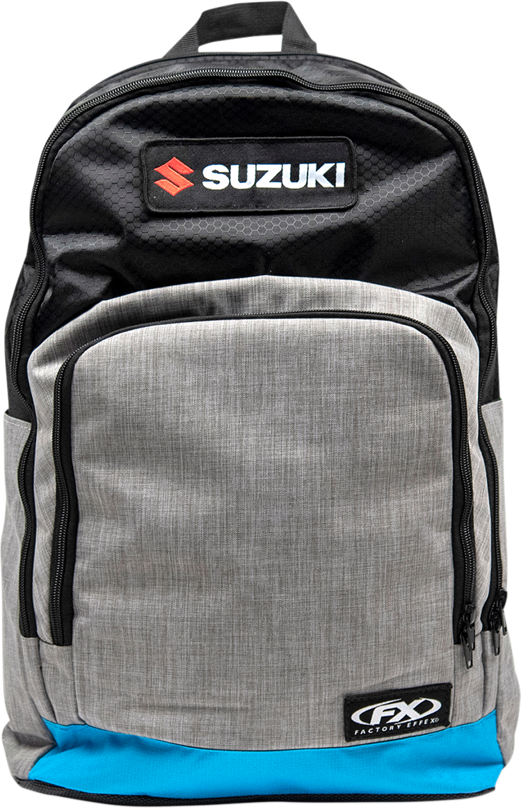 FACTORY EFFEX SUZUKI STANDARD BACKPACK BLACK/GRAY/BLUE 3517-0476